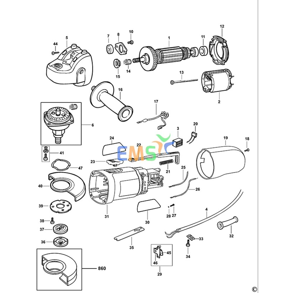 Black Decker CD115 Typ 3-4 Yastık 1004002-00