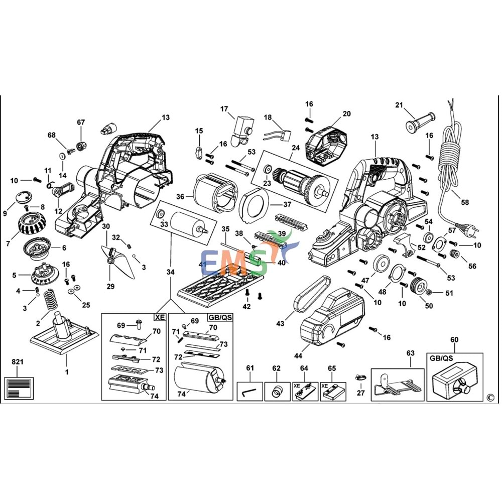 Black Decker KW750K Typ 4 Kırmızı Kayış 1004526-55