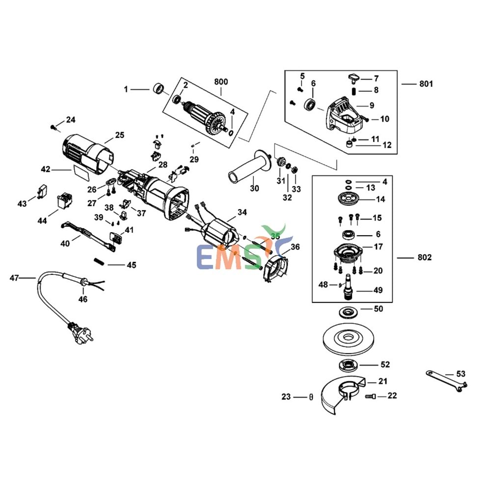 Black Decker G650 Dişli Mil 1004736-01