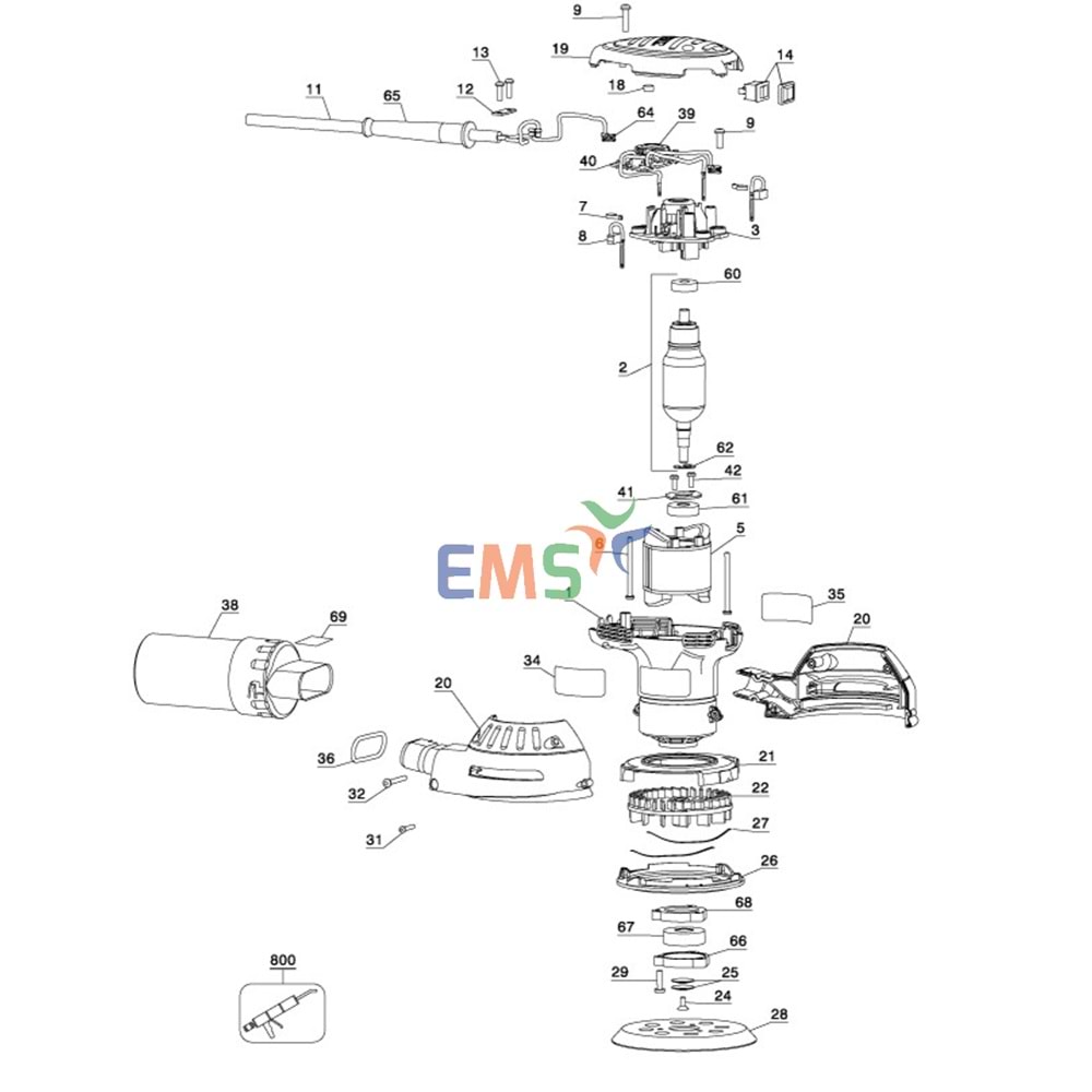 DeWalt D26453 Zımpara Taban 151281-08