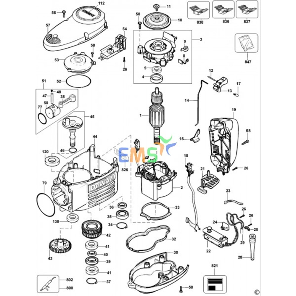 DEWALT D25899 D25900 D25940 TETİK DÜĞMESİ 487276-00