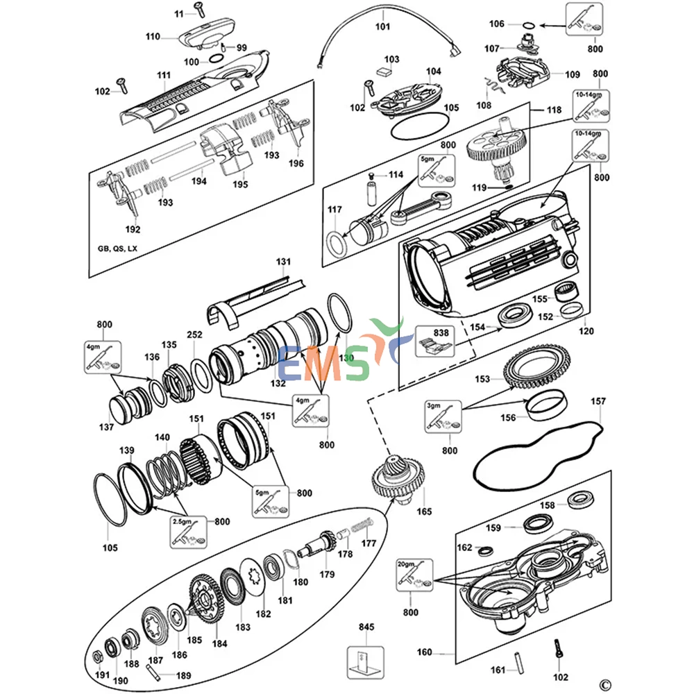 Dewalt D25701 D25700 D25723 Mil Grubu 488676-00