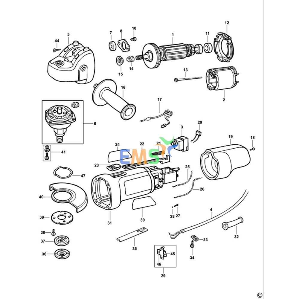 Black Decker CD115 Typ 1-2 Armatür Endüvi 569157-00