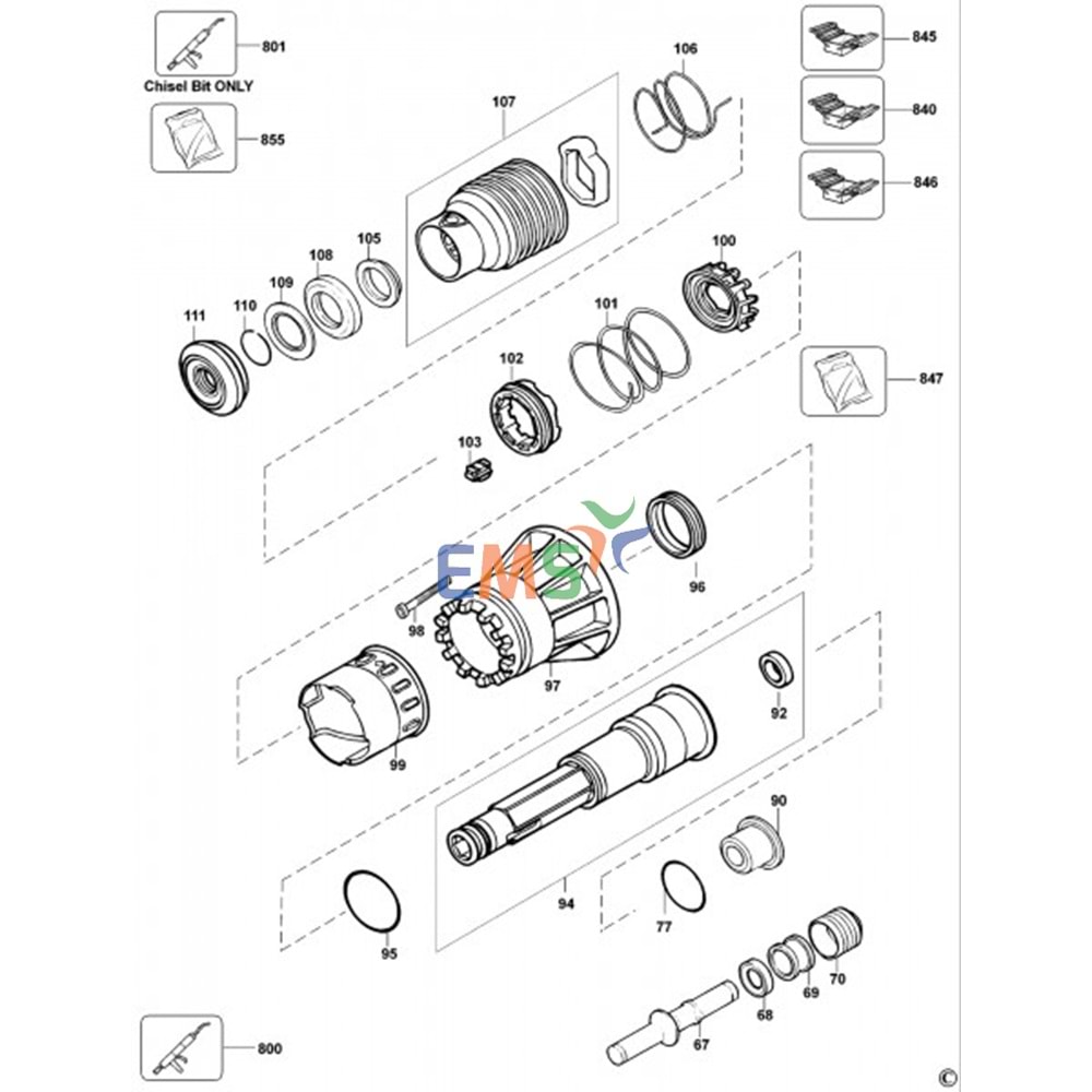 Dewalt D25940K D25941K Mil 582277-00