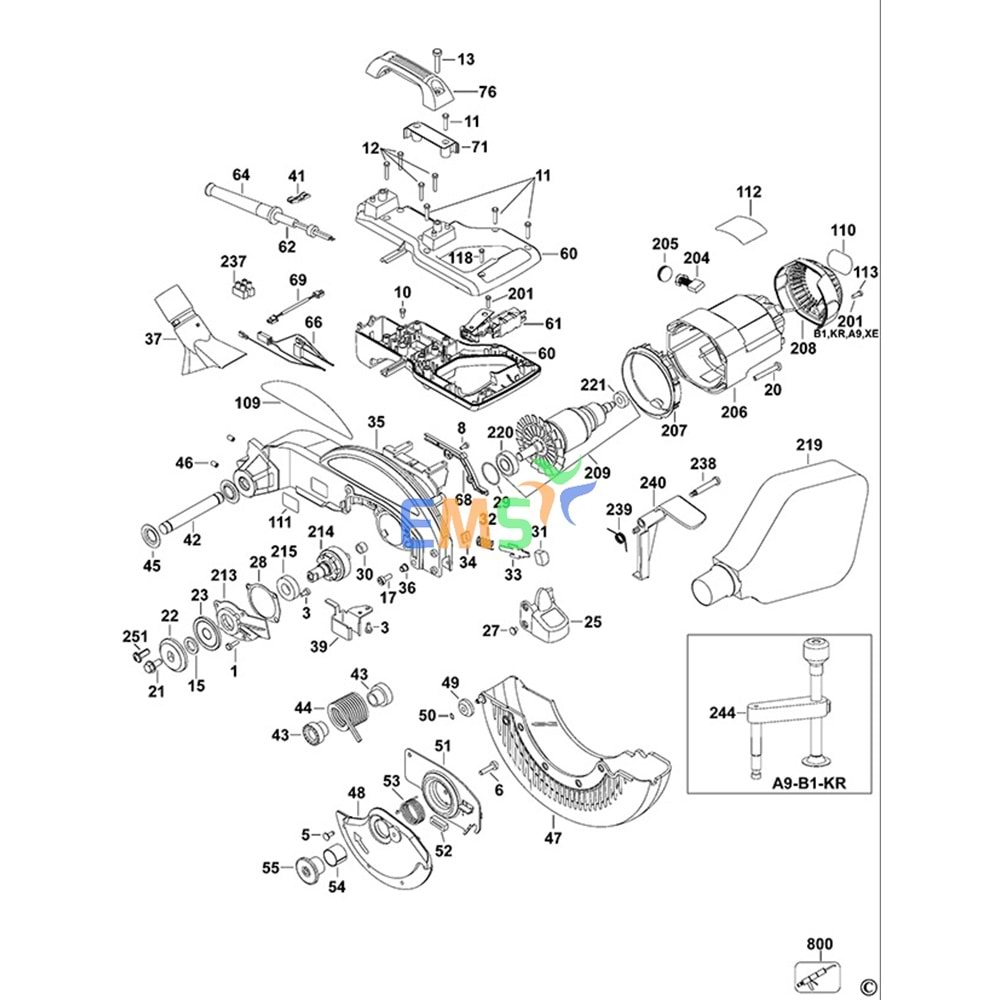 DEWALT DW713 ARMATÜR TYP 1 - TYP 2 623917-00