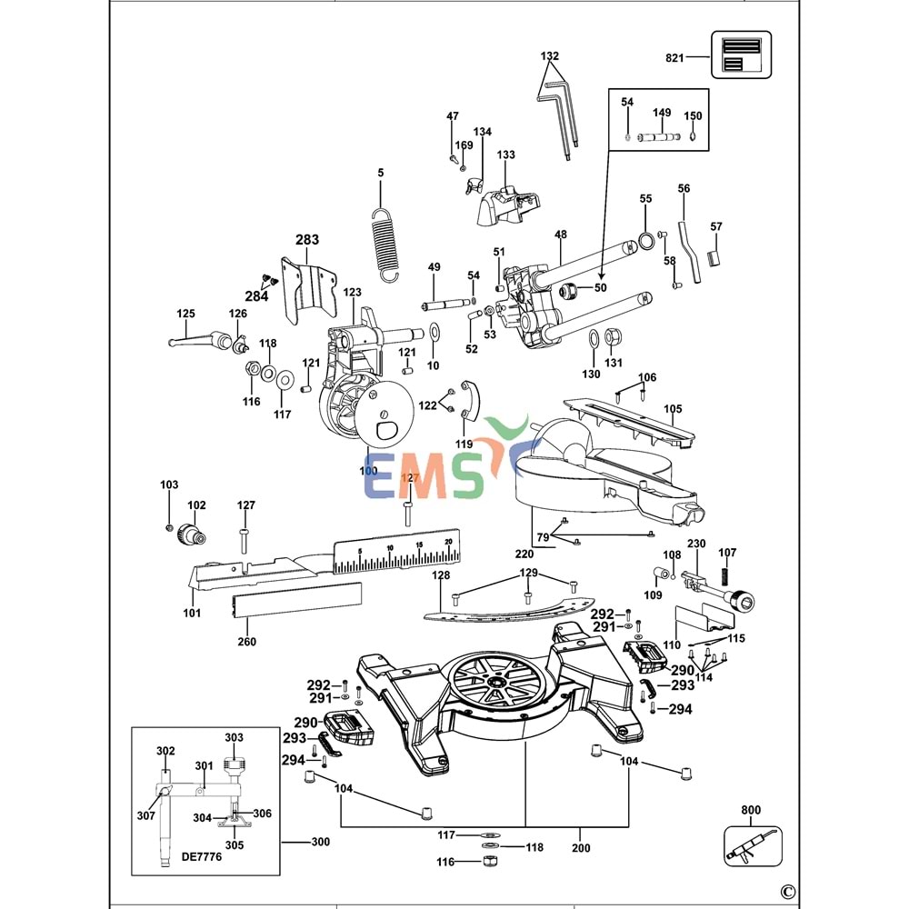 Dewalt DWS771 DCS777 Kayış 869150-00