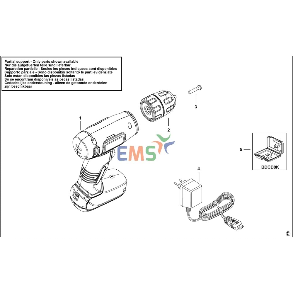 Black Decker BDCD8 Şarj Cihazı 90623494