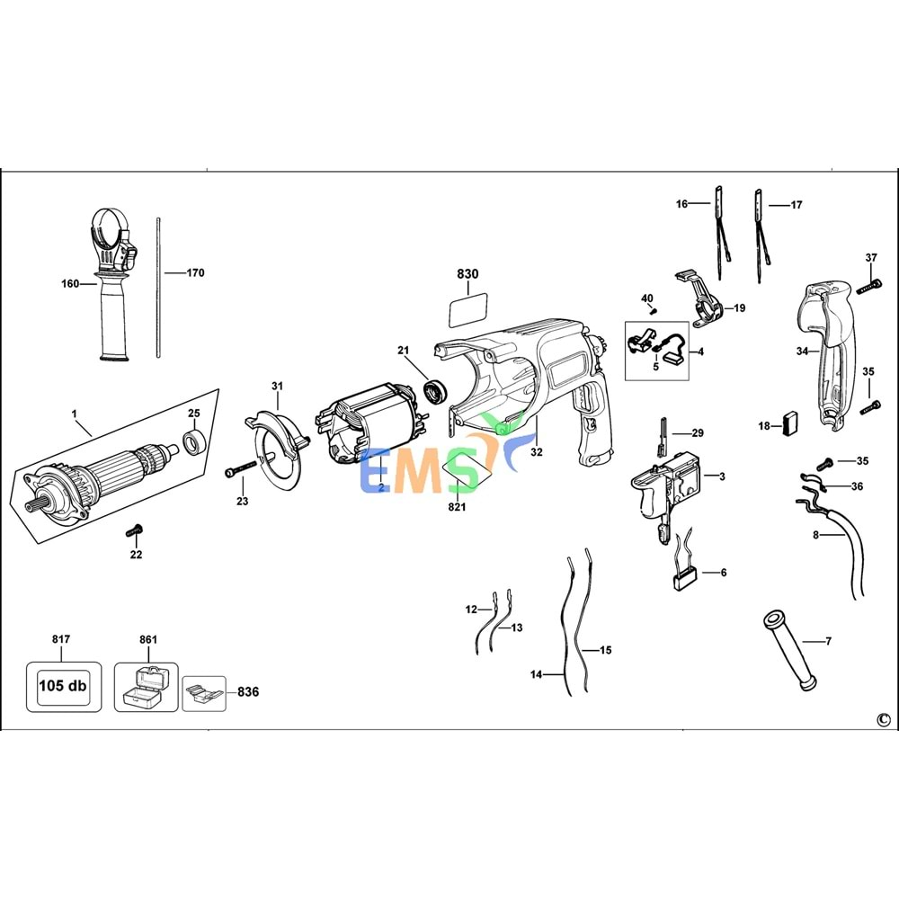 DEWALT D25123 MİL N076105