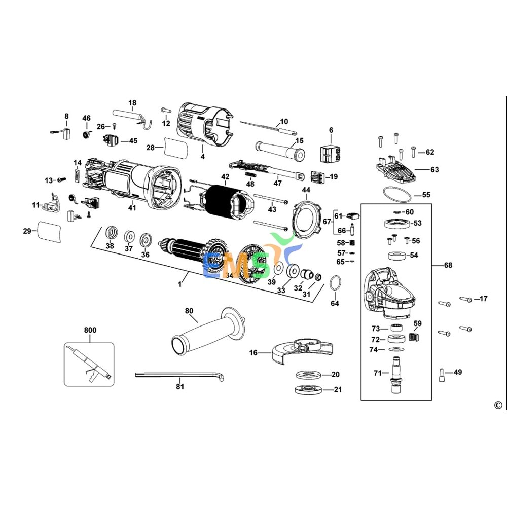 DEWALT DWE4050 MUHAFAZA KORUMA SİPERLİK N143896