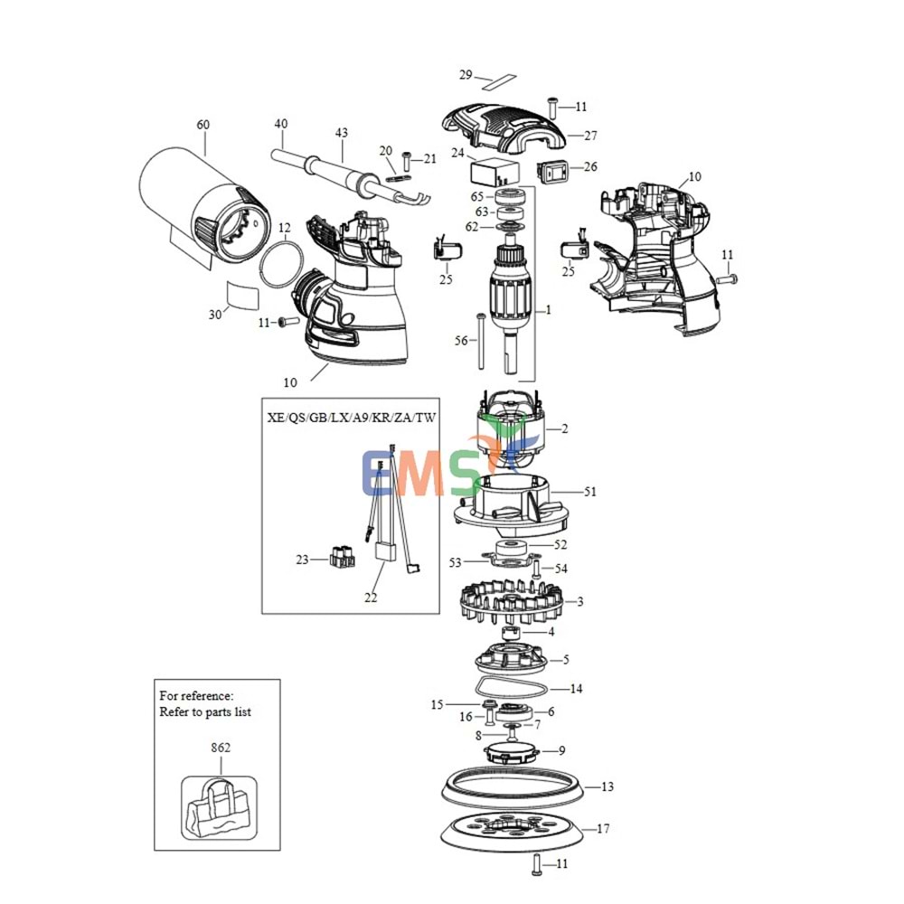 Dewalt DWE6423 Armatür Endüvi N431207
