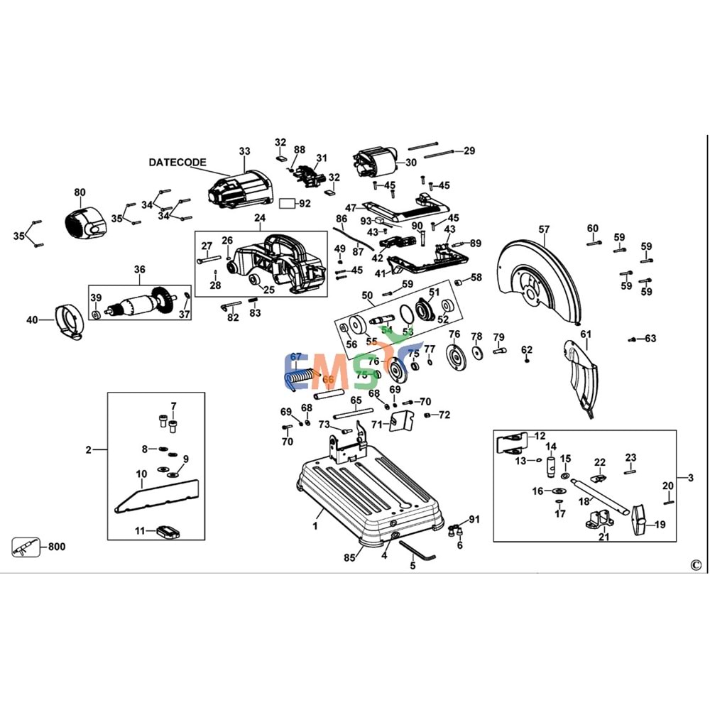 Dewalt D28730 Profil Kesme Rondela Pul N447529