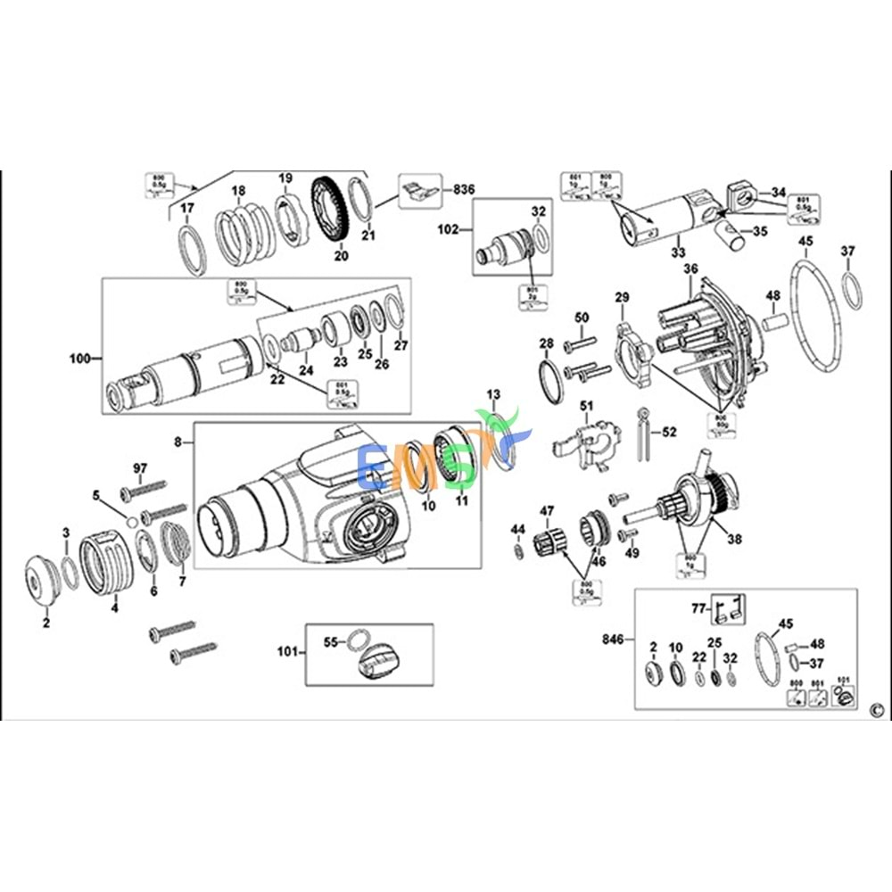 DEWALT D25133 TYP 1 TYP 10 YASTIK N484765