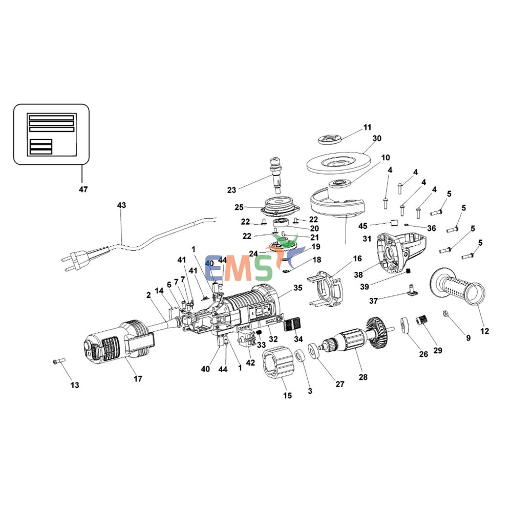Black Decker G850 Typ 2 Armatür Endüvi N505686