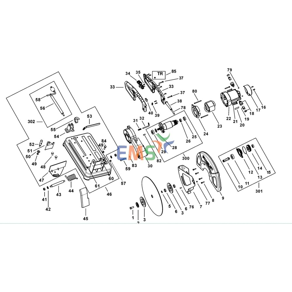 Dewalt D28730 Stanley SSC22 Şalter Anahtar N509938