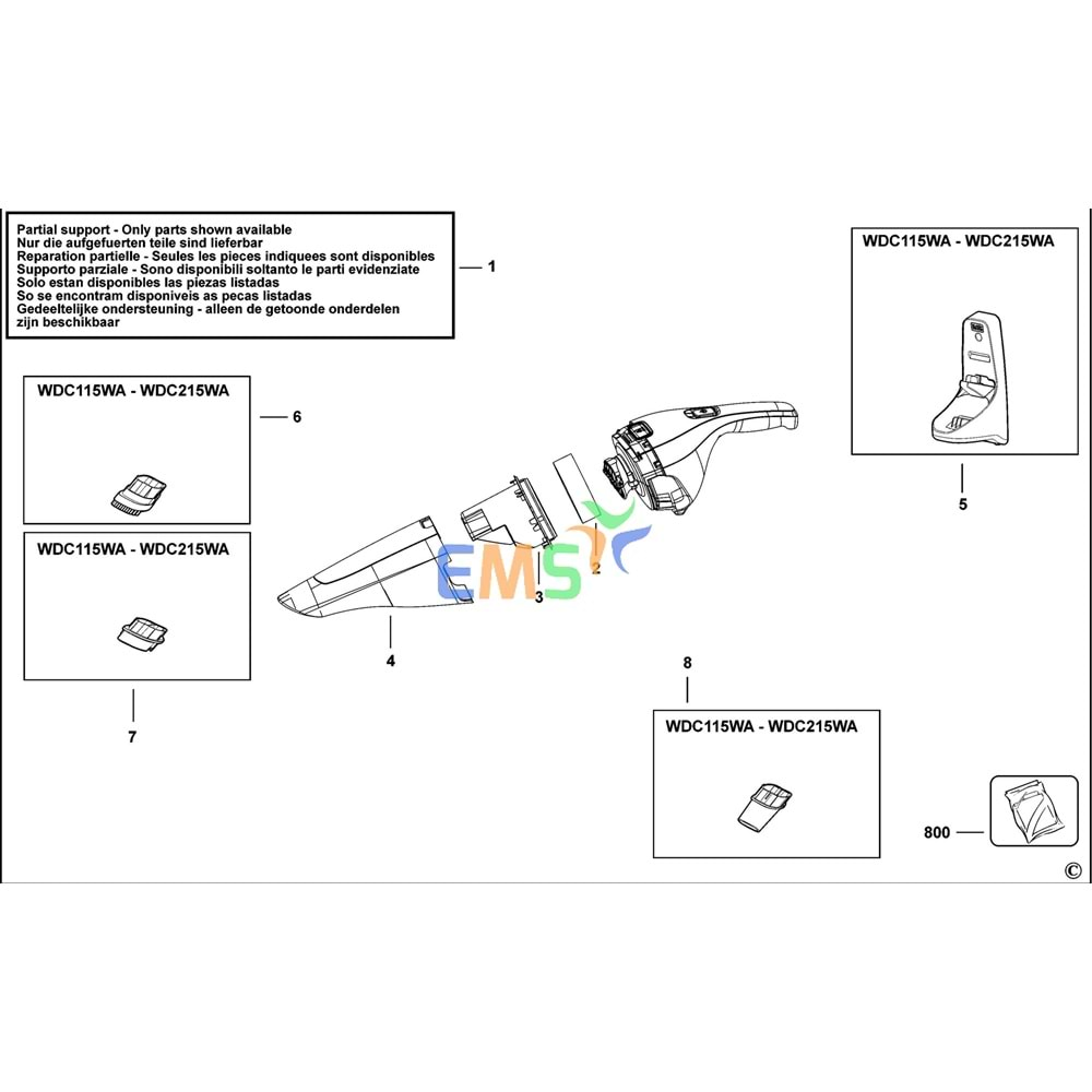 BLACK DECKER WDC215WA NVC215WA ŞARJ CİHAZI