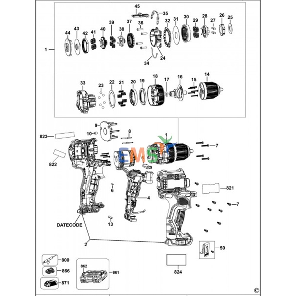 Dewalt DCD701 Şanzıman N681261