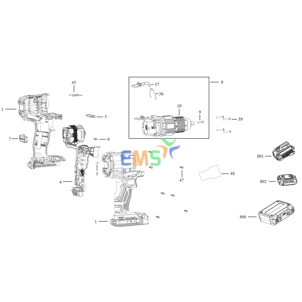 STANLEY SBD715 ŞANZIMAN KOMPLE N802786