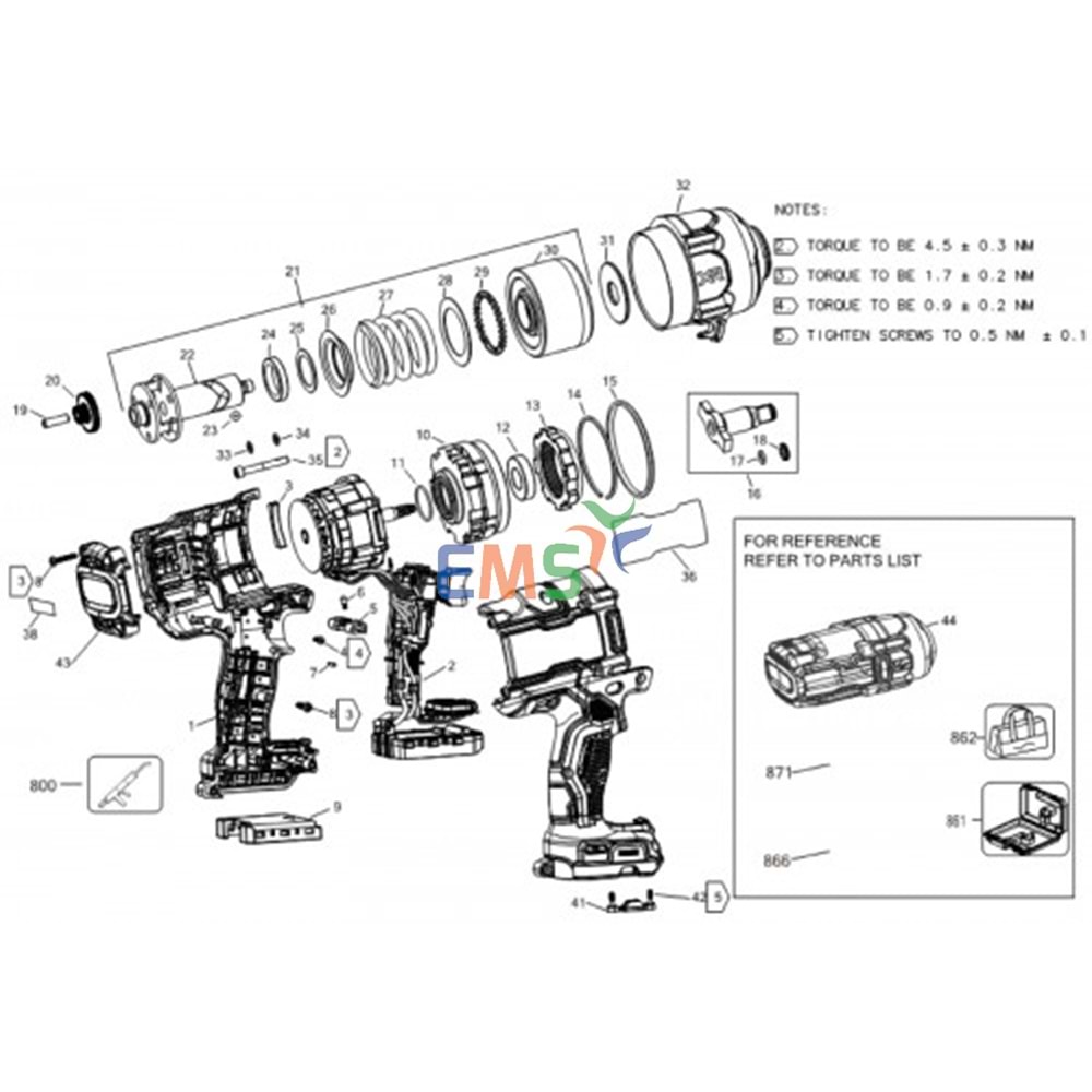 Dewalt DCF961 Dişli Kutusu N846042