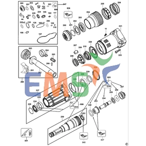 Dewalt D25701 D25700 D25723 Mil Grubu 488676-00