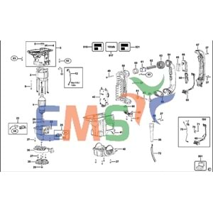 Dewalt D25501K D25601K D25602K D25762K Kırıçı Şalter Anahtar 587274-00