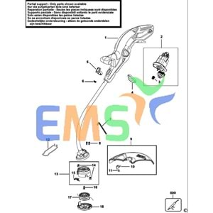 BLACK DECKER GL741 KAPAK 90529055-01