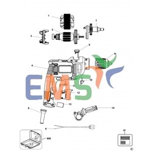 Black Decker BEH710 Aktarma Dişli 90630402