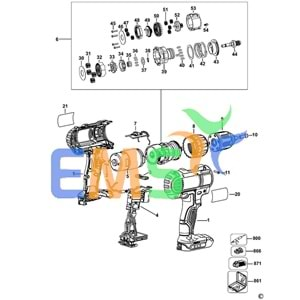 Dewalt DCD734 Şanzıman Darbesiz N279940