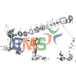 Dewalt DFC835 Gövde N391696