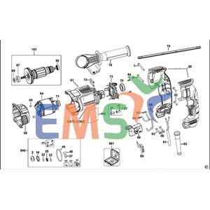 Dewalt D25133 DCH133 SFMCH900 Pnomatik Kırıcı Tokmaklama parçası N417744