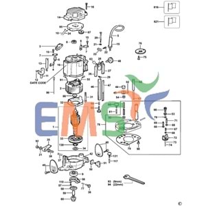 Dewalt DW625E Armatür Endüvi N431792