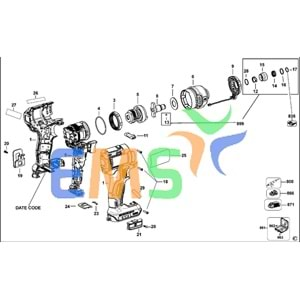 DEWALT DCF887 ŞALTER MOTOR N439264