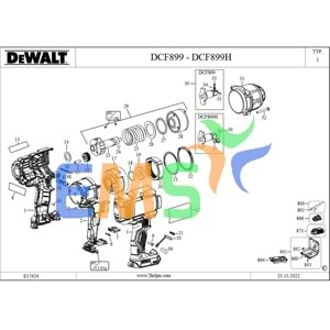 DEWALT DCF899 ŞALTER N578553-N875770