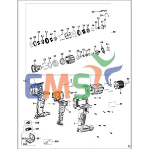 Dewalt DCD778 Şalter Motor NA148830