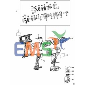 Dewalt DCD771 Şalter 18v NA706445
