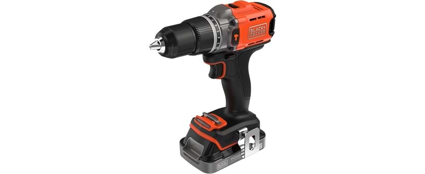 Black Decker BCD383D1XK-QW 18V 2 Ah Akülü Darbeli Matkap